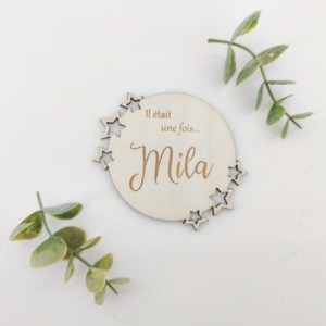 carte étape bébé naissance bois