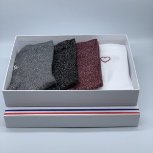 quatuor chaussettes femme