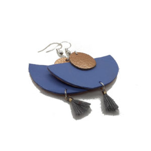 boucles d'oreilles cuir