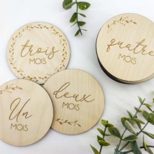 cartes étapes bébé bois