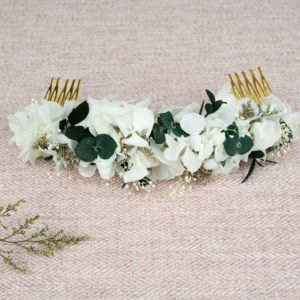 double peigne fleuri