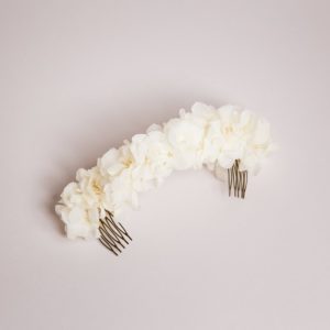 double peigne fleurs