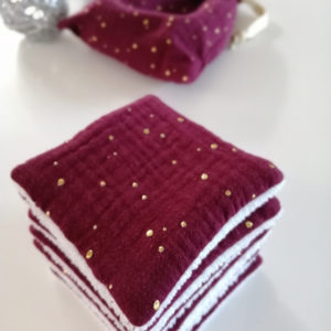 cotons lavables et pochon